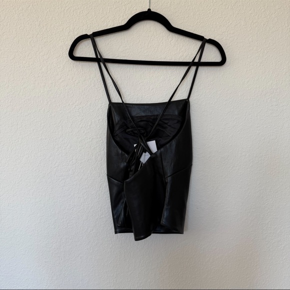L'Academie Black Leather Tank - Picture 7 of 9